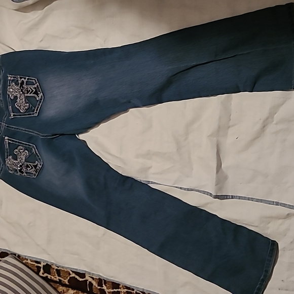 Blue indigo boot cut jeans - Picture 2 of 2